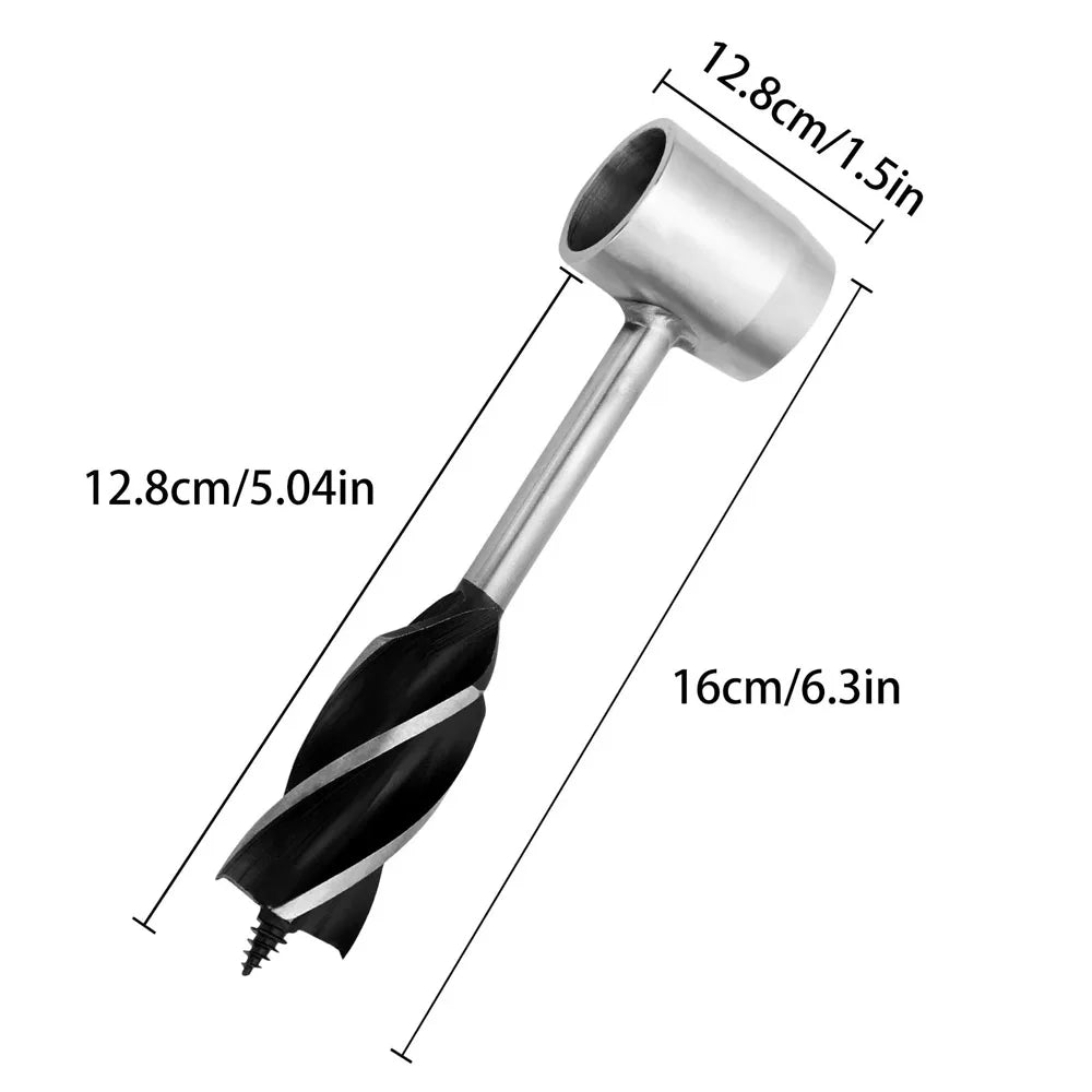 Manual Wood Auger Drill Wrench for Camping Bushcraft Survival Tool