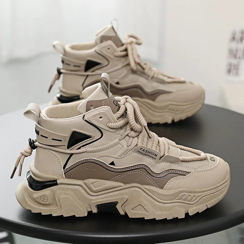 Men's Casual Breathable Sports Shoes With Mid-Cut Support