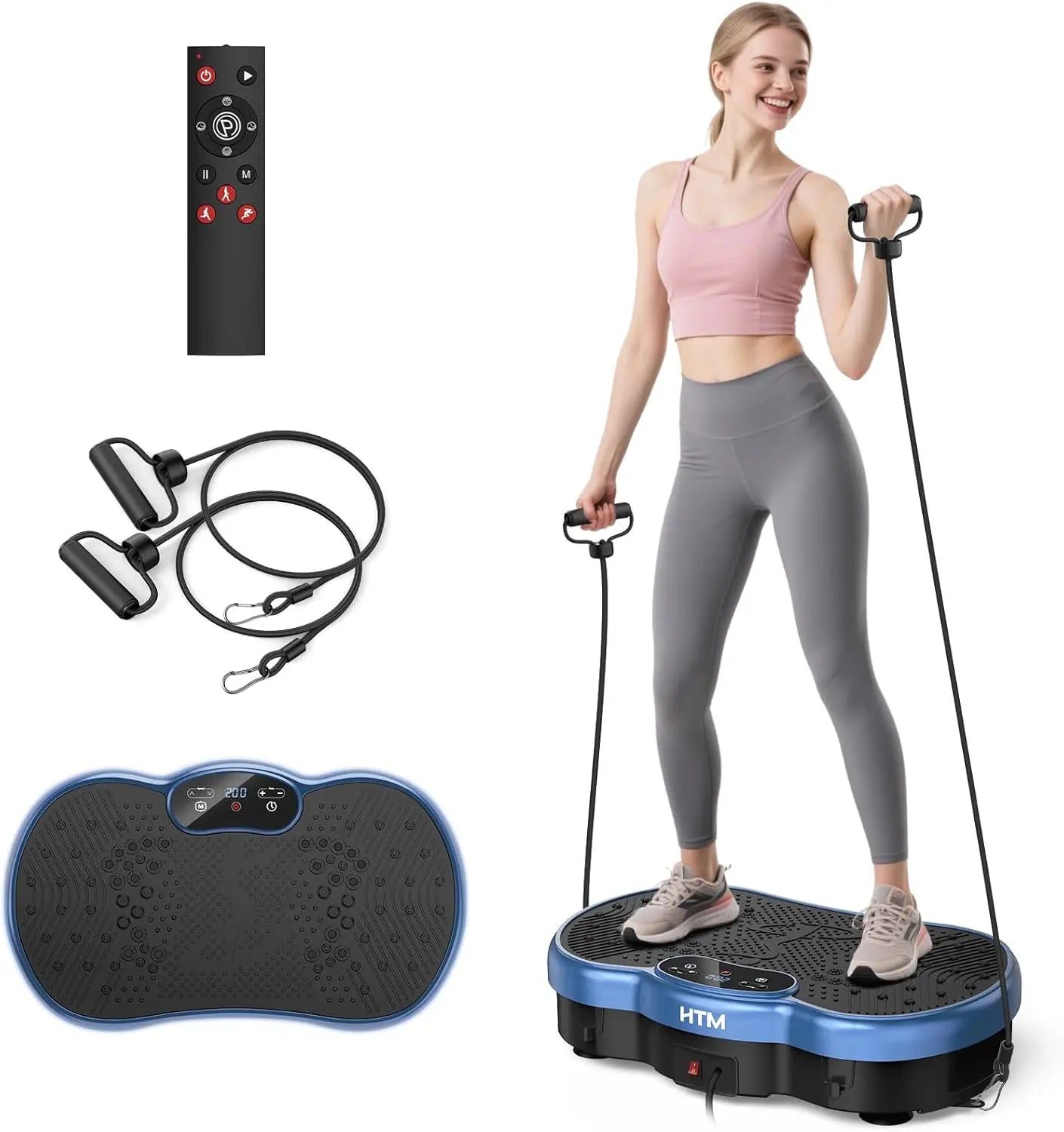 HTMM Fitness Vibration Plate Whole Body Machine 120 Speed Levels