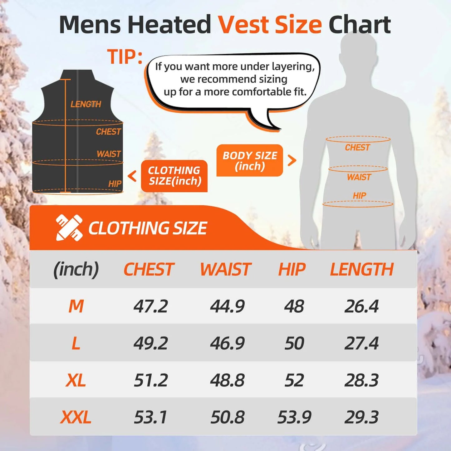NONECN Heated Vest With App Control for Men and Women