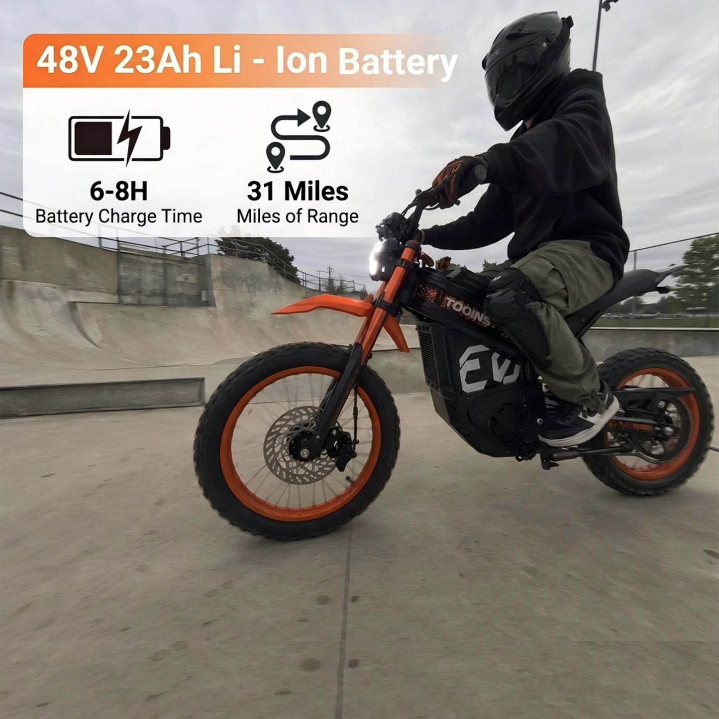 Electric Dirt Bike for Teens Adults, Mid-Drive Motor 3500W Peak, Dirt Bike,Electric Motorcycle 48V23Ah Battery, 50-Mile Range,
