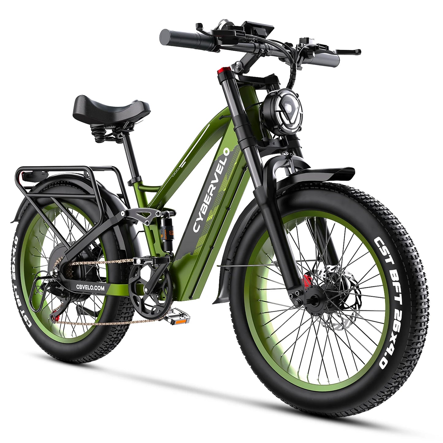 Cybervelo All Terrain Fat Tire Electric Commuter Bike