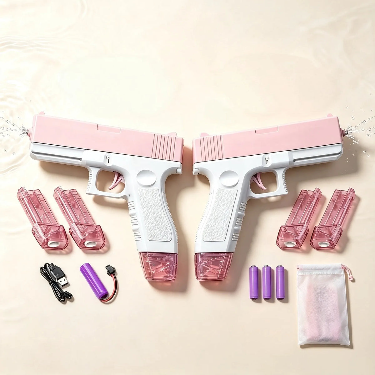 Kids Long Range Water Gun Toy Set for Summer Pool Fun
