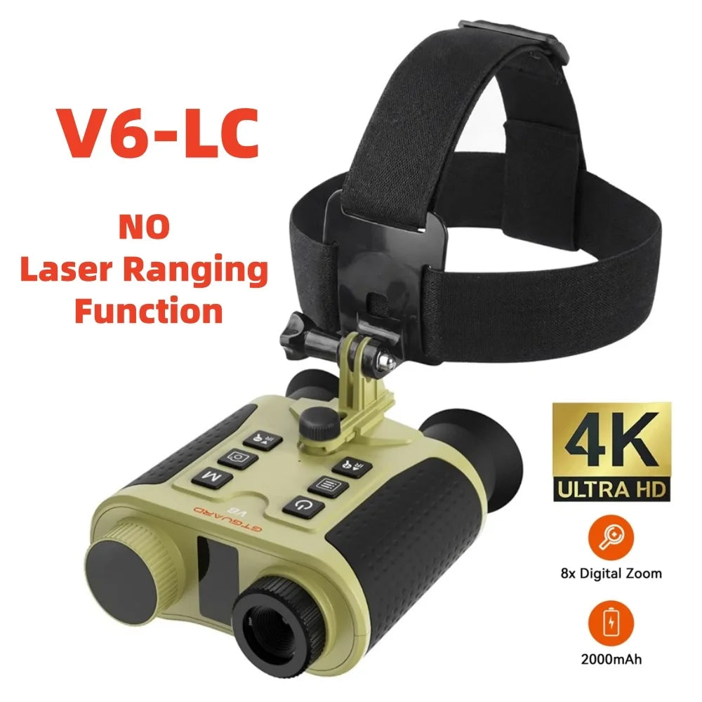 GTMEDIA V6 Pro 4K IR Night Vision Binoculars 8x Zoom