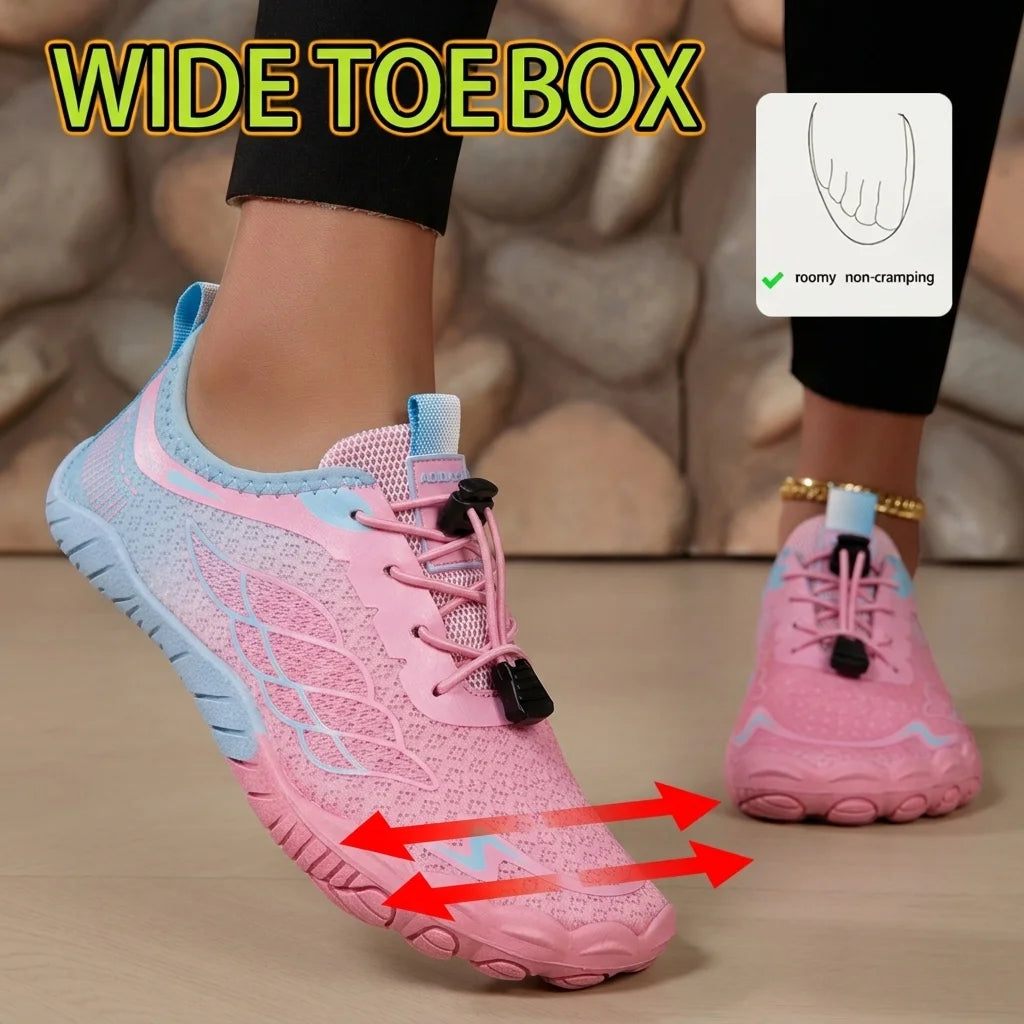 Barefoot Water Shoes With Breathable Mesh And Non Slip Sole
