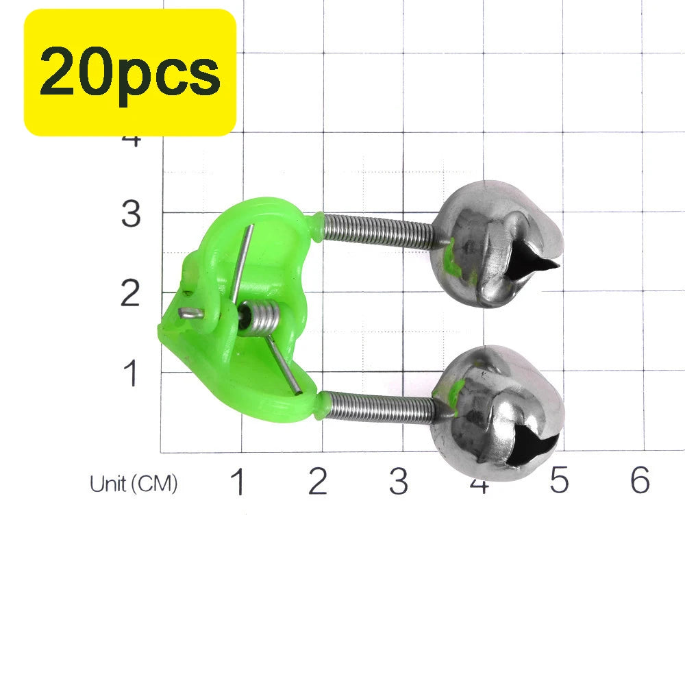 Double Bell Fishing Indicator Alarm Clips For Rod Night Fishing