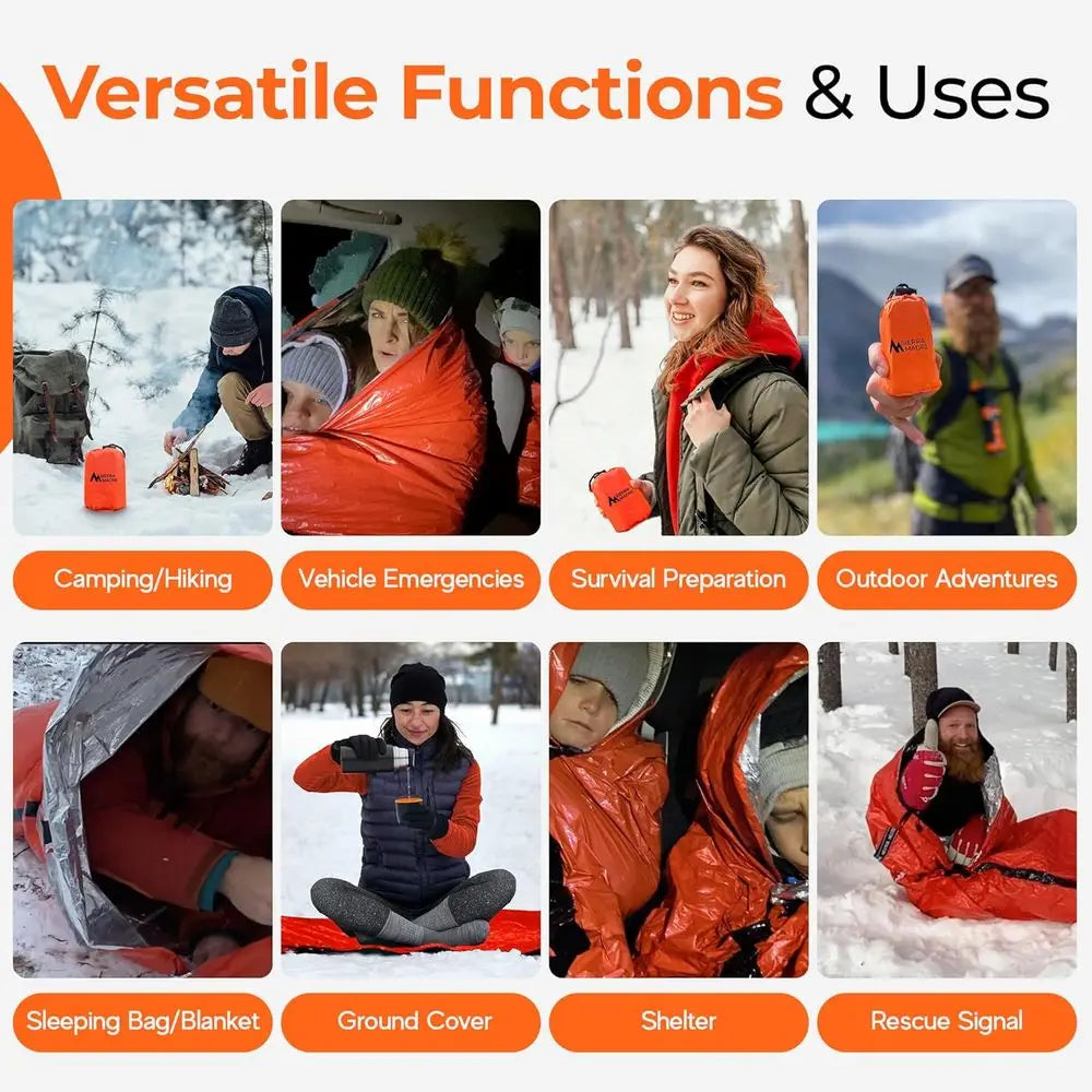 Ultralight Waterproof Mylar Thermal Bivy Sack For Hiking
