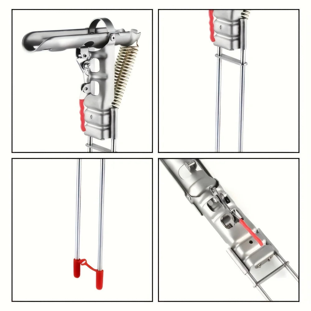 Automatic Spring Fishing Rod Holder Adjustable Folding Stainless Steel
