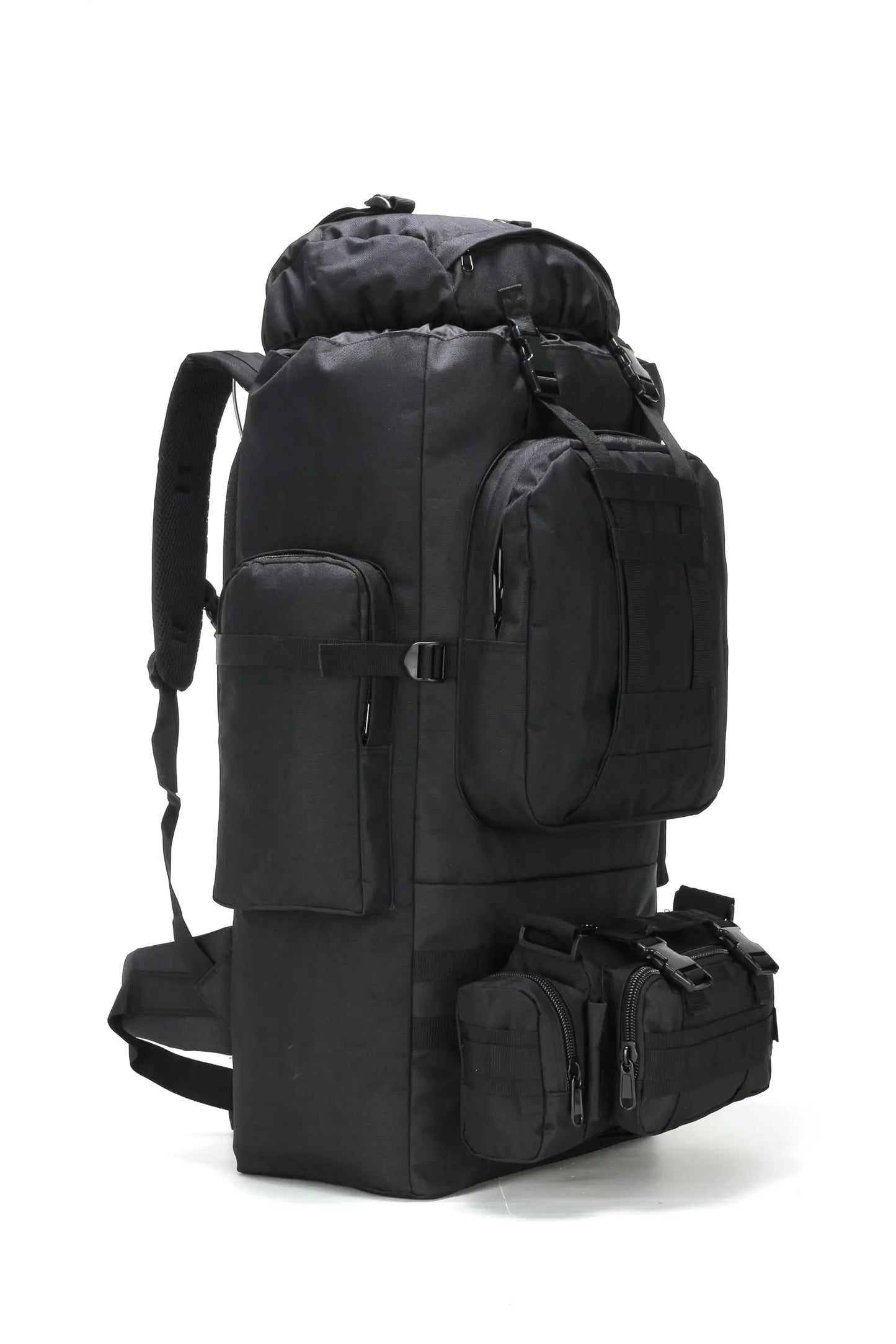 100L Hiking Backpack With Molle System Camping Rucksack For Outdoor Adventure