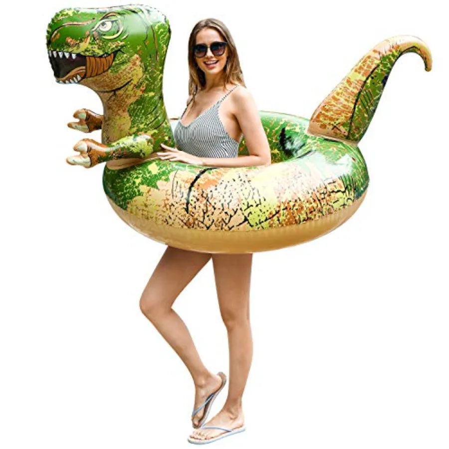 Inflatable Dinosaur Pool Float Swimming Ring Kids Summer Beach Toy