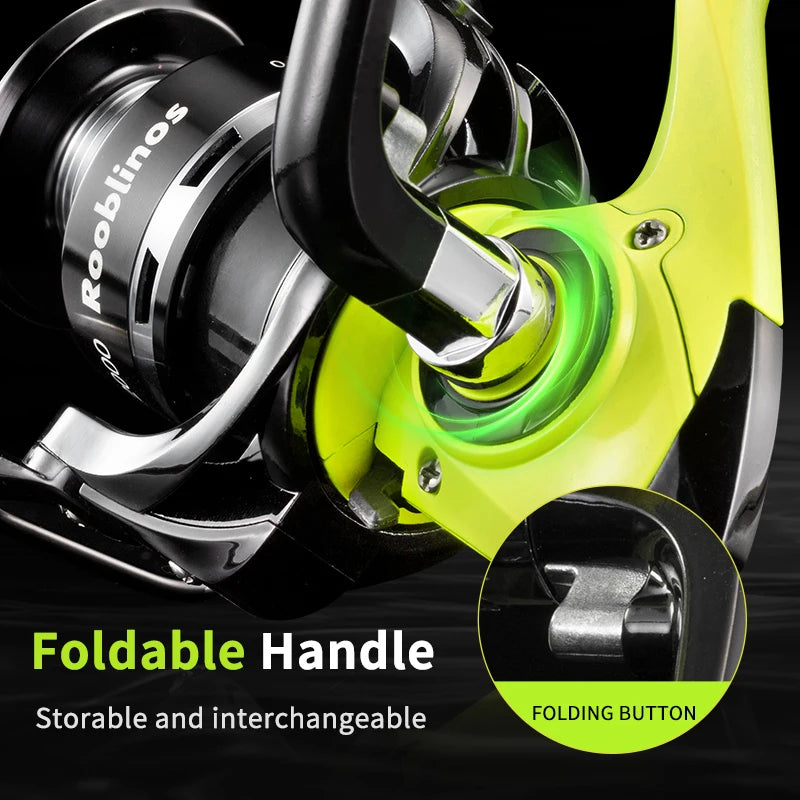 Rooblinos MX Spinning Reel Five Point Two To One Gear