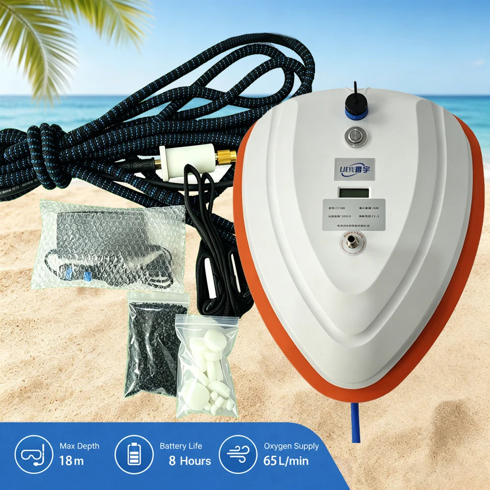 LieyuDive Tankless Scuba Breathing System Portable Underwater Ventilator