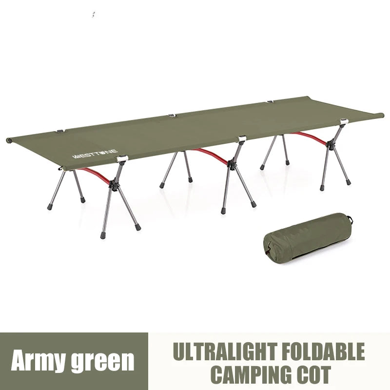 WESTTUNE Portable Folding Bed Ultra Light Aluminum For Camping