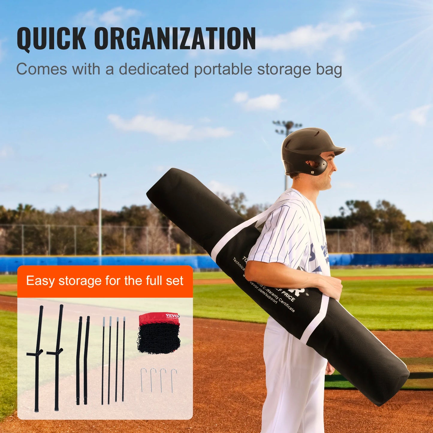 Baseball Softball Practice Net Portable Training Net for Hitting
