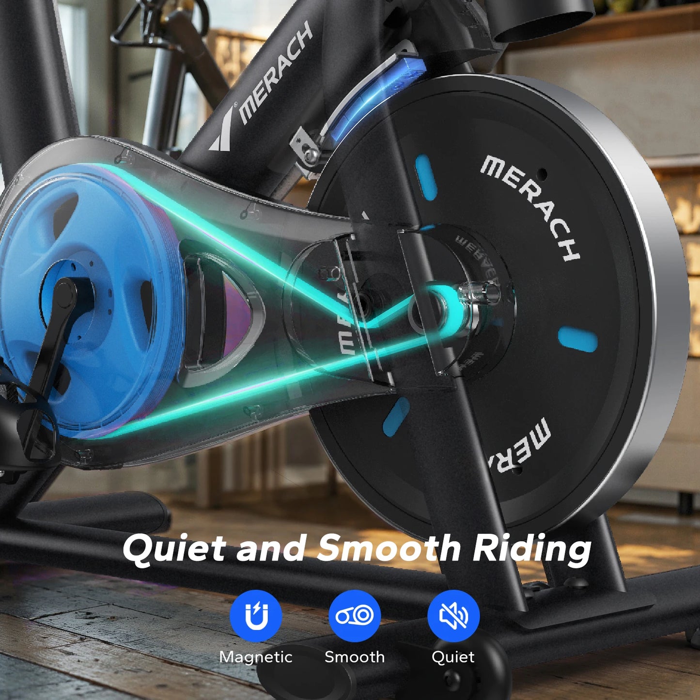 MERACH S26B2 Magnetic Stationary Bike With App And Low Noise