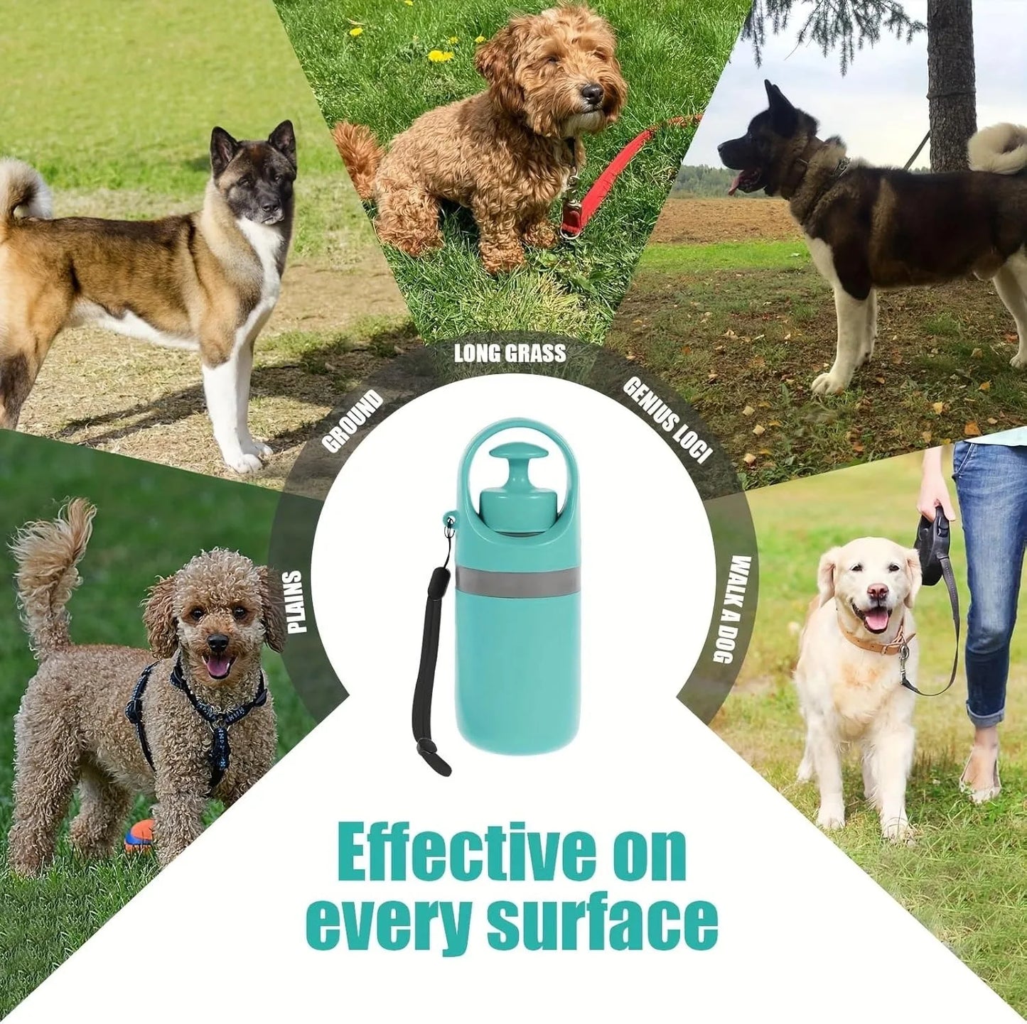 Portable Dog Pooper Scooper No Touch Claw Pickup With Bag