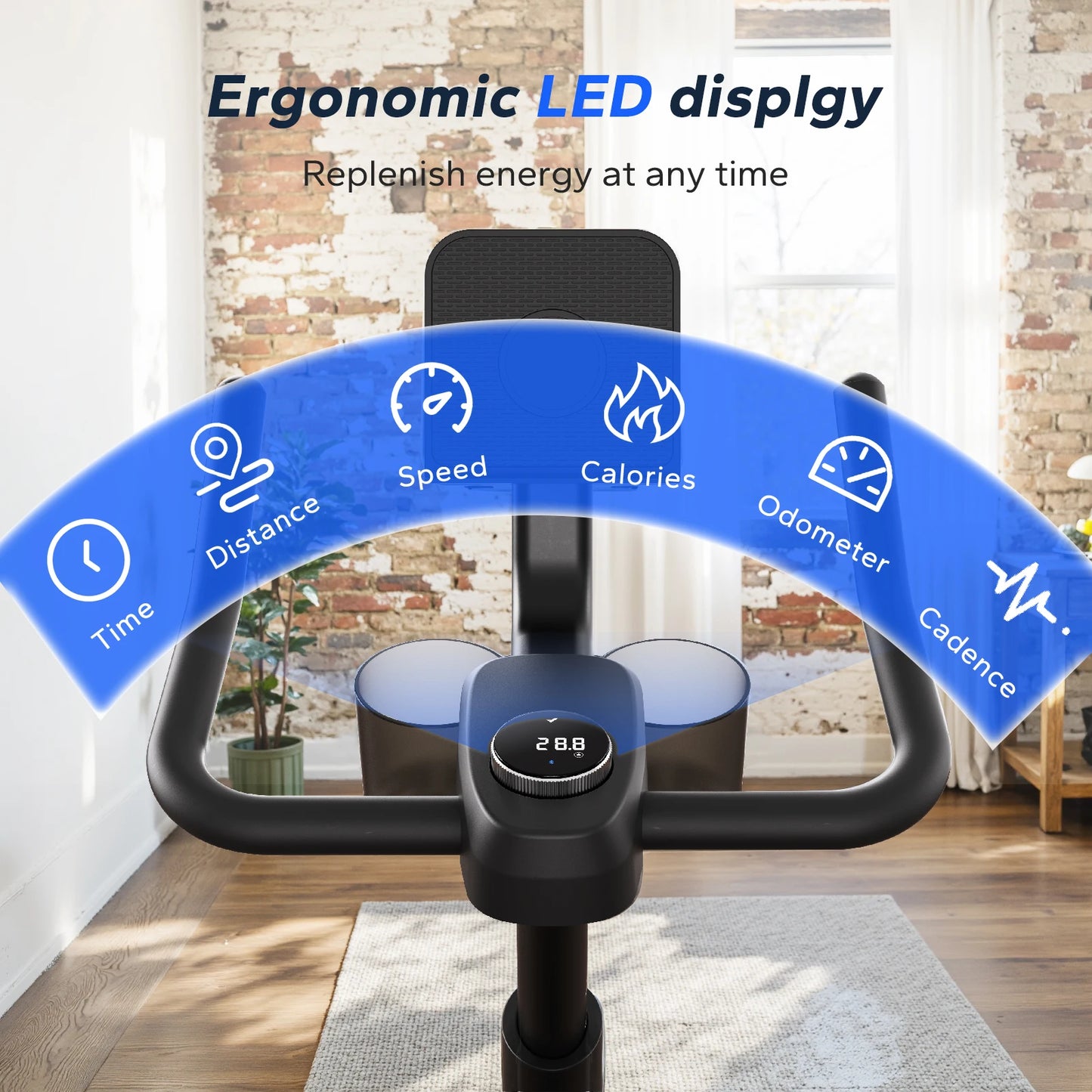 MERACH S26B2 Magnetic Stationary Bike With App And Low Noise