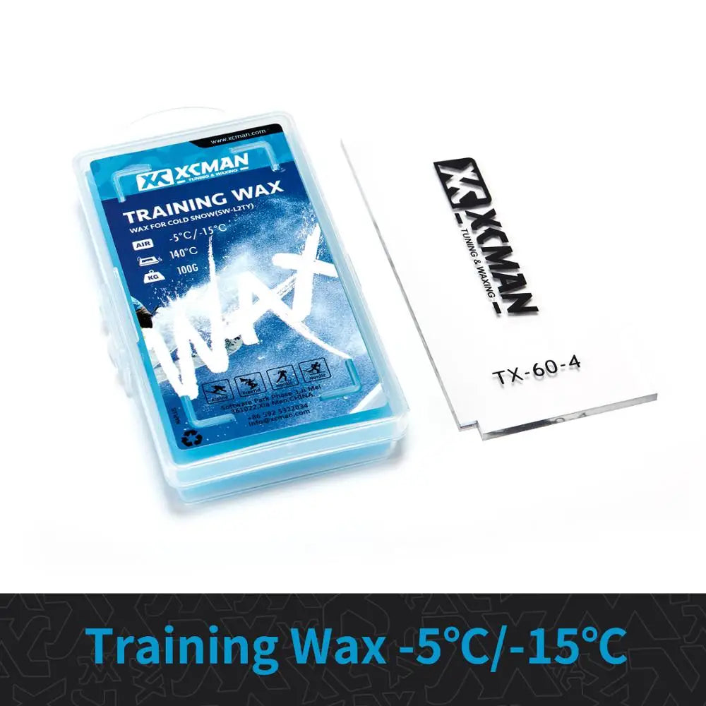 XCMAN Ski Snowboard Waxing And Tuning Brush Kit With Scrapers