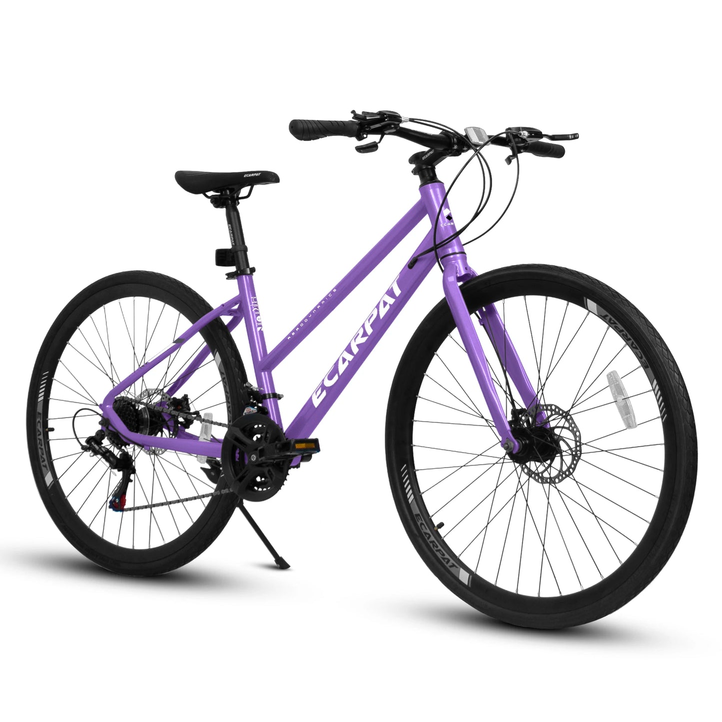 Ecarpat Lightweight Aluminum 700c Road Bike With Dual Disc Brakes