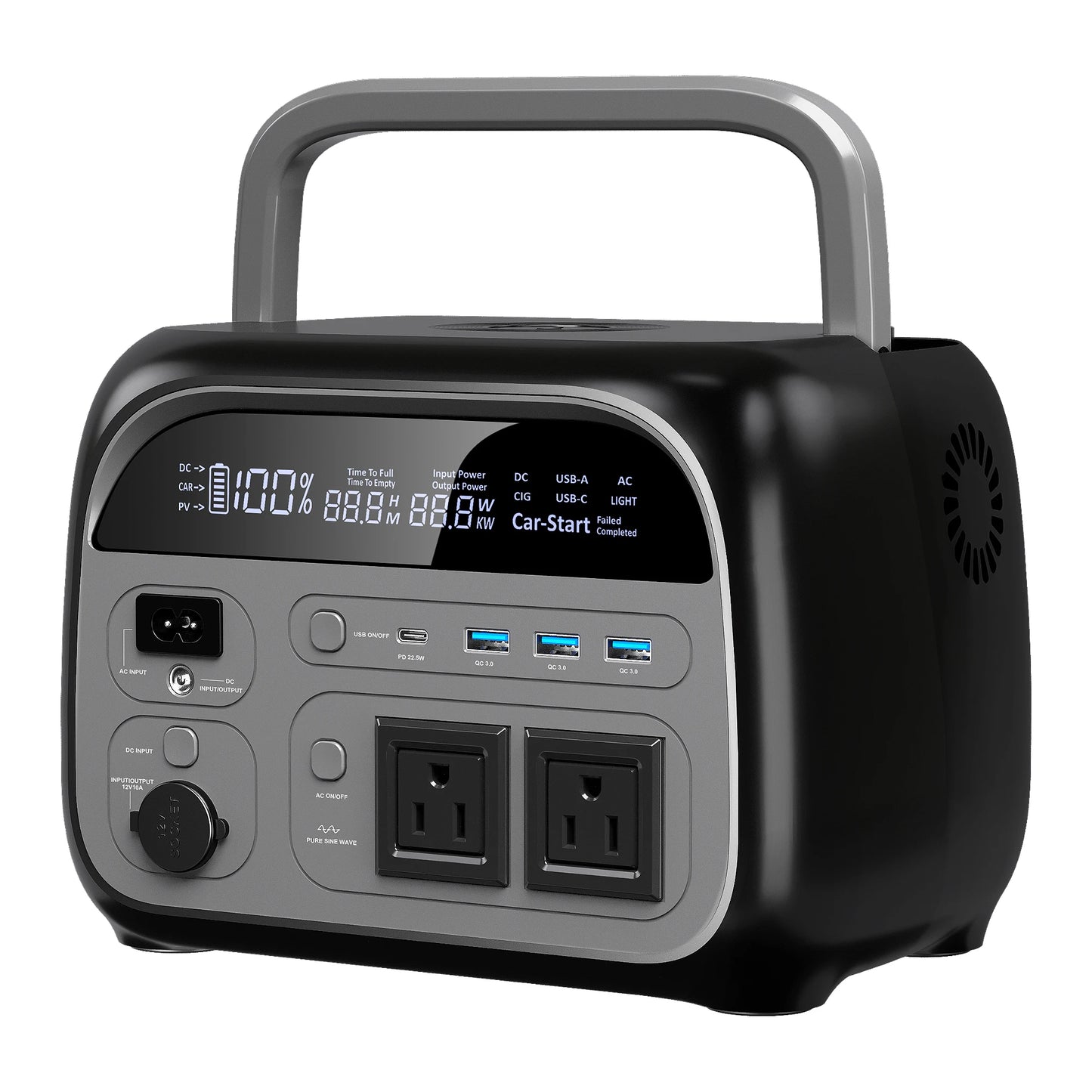 Ctology 2400w Portable Power Station With Led Light