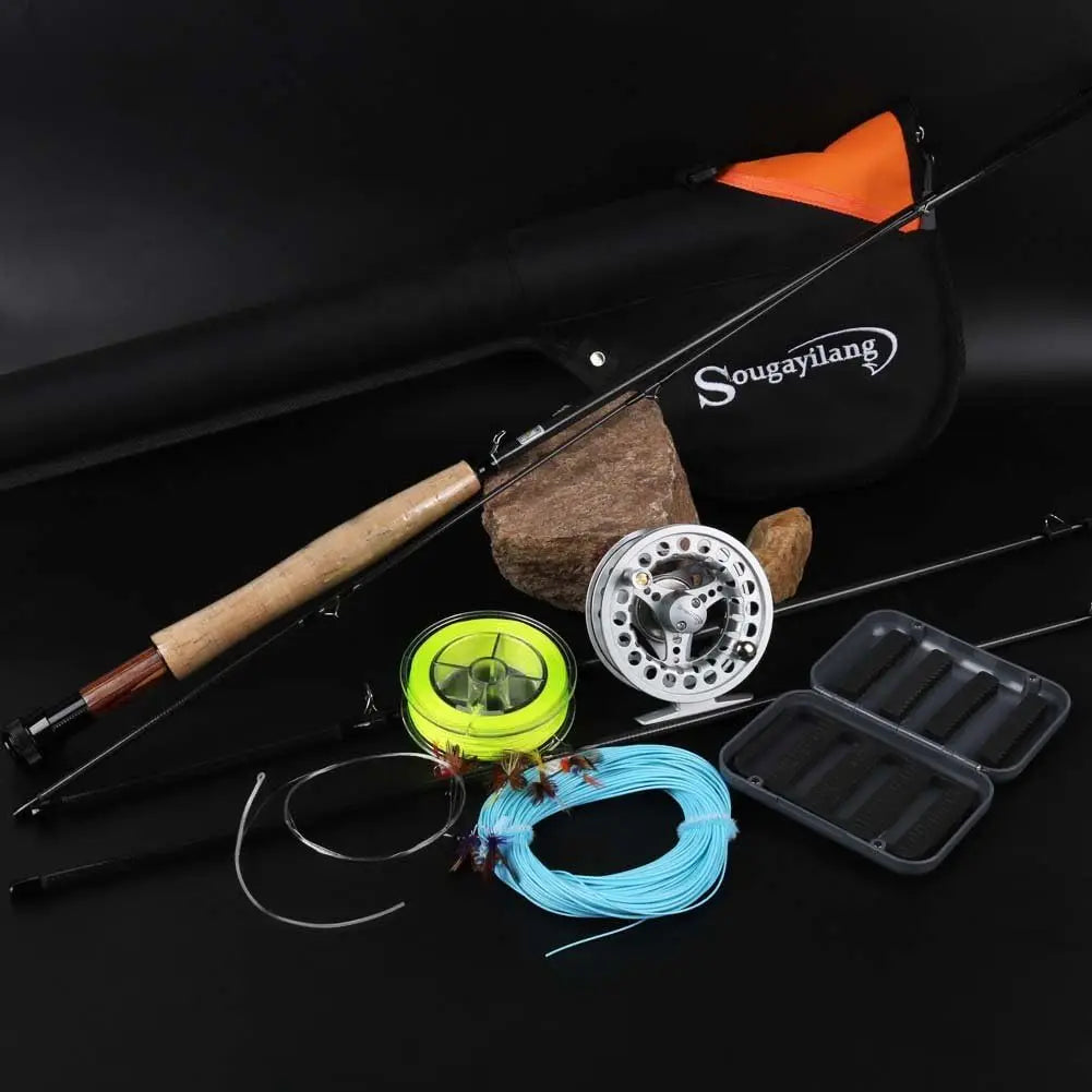 Fly Fishing Rod and Reel Combo Kit Saltwater and Freshwater