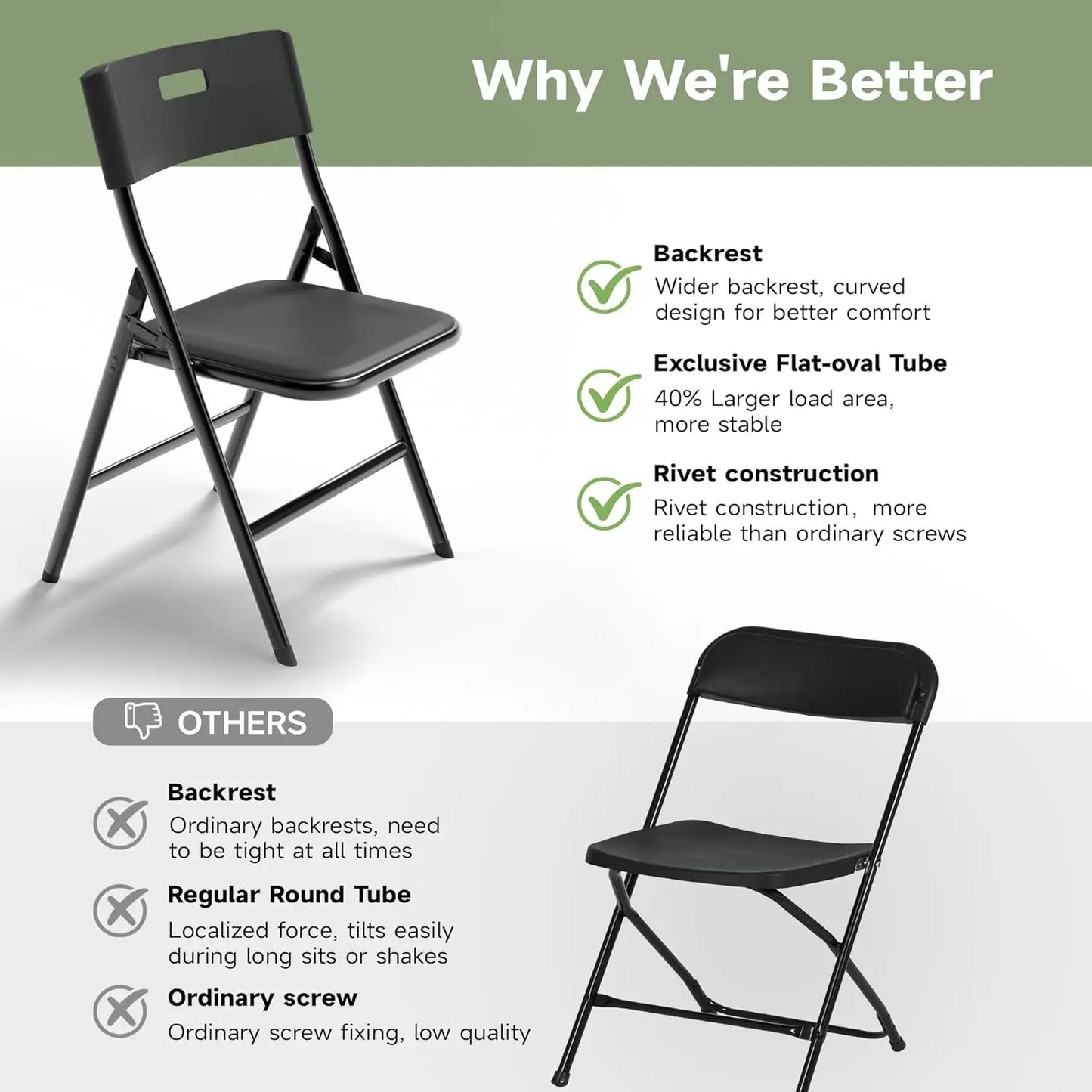 Portable Folding Table and Eight Chairs Set, 330 Lbs Capacity