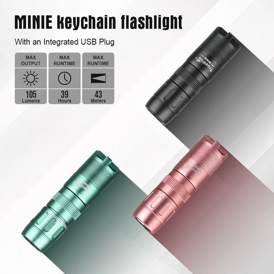 TrustFire MINIE EDC LED Flashlight Magnetic Rechargeable Keychain