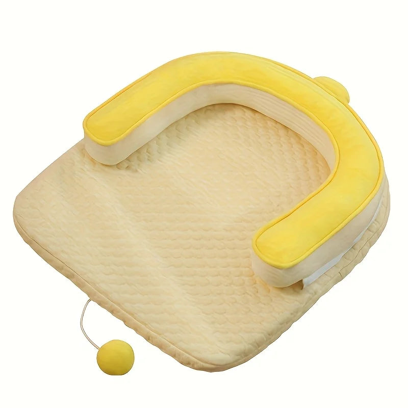 Self-Regulating Cooling Pet Bed With Ice Gel Pad For Cats