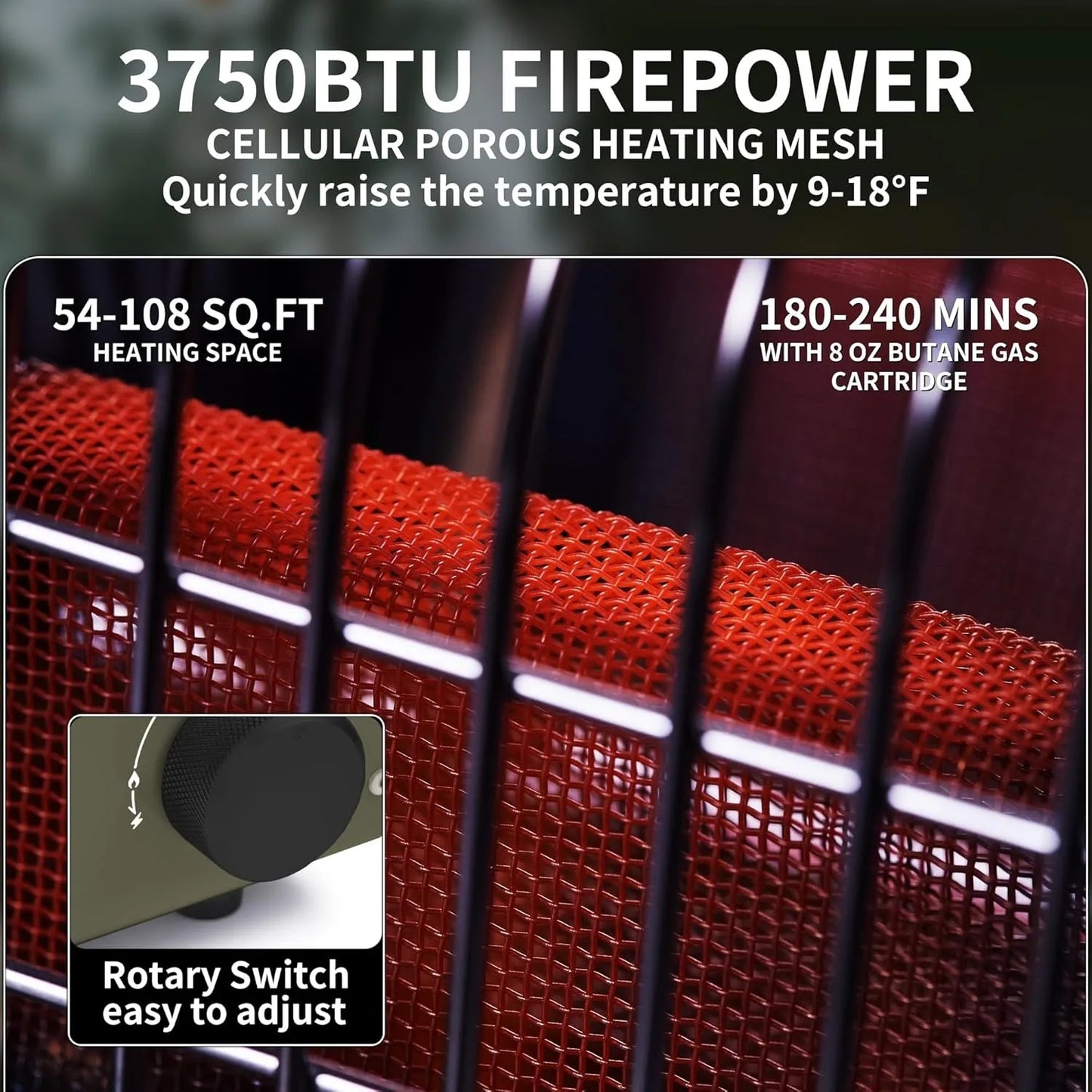 Naturehike Camp Heater Portable Space Heater for Indoor Outdoor Use