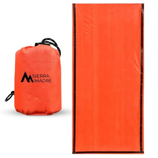 Emergency Sleeping Bag Ultralight, Waterproof Mylar Thermal Bivy Sack Tent for Hiking, Bug-Out Bags, Survival Kits