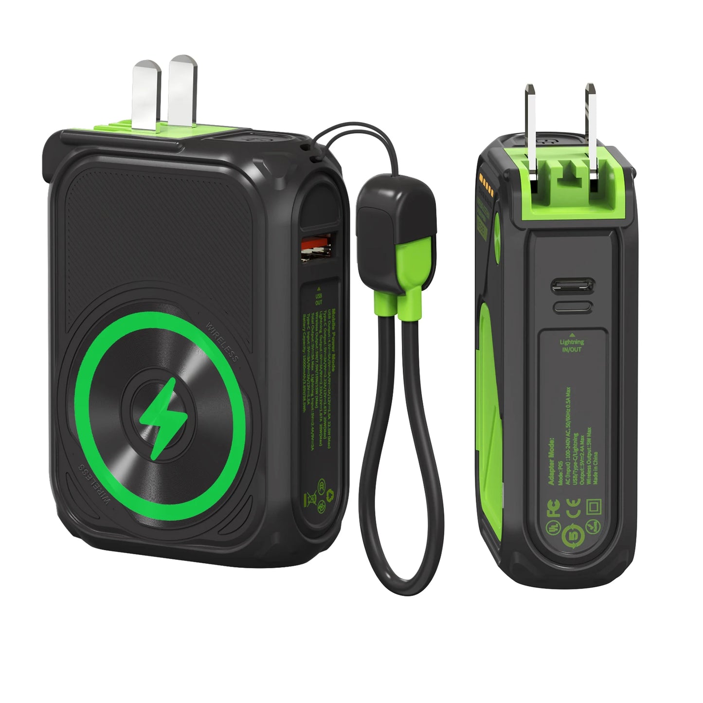 PRUNUS 22.5W Magnetic Wireless Power Bank With USB C