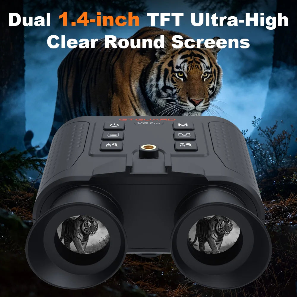 GTMEDIA V6 Pro 4K IR Night Vision Binoculars 8x Zoom