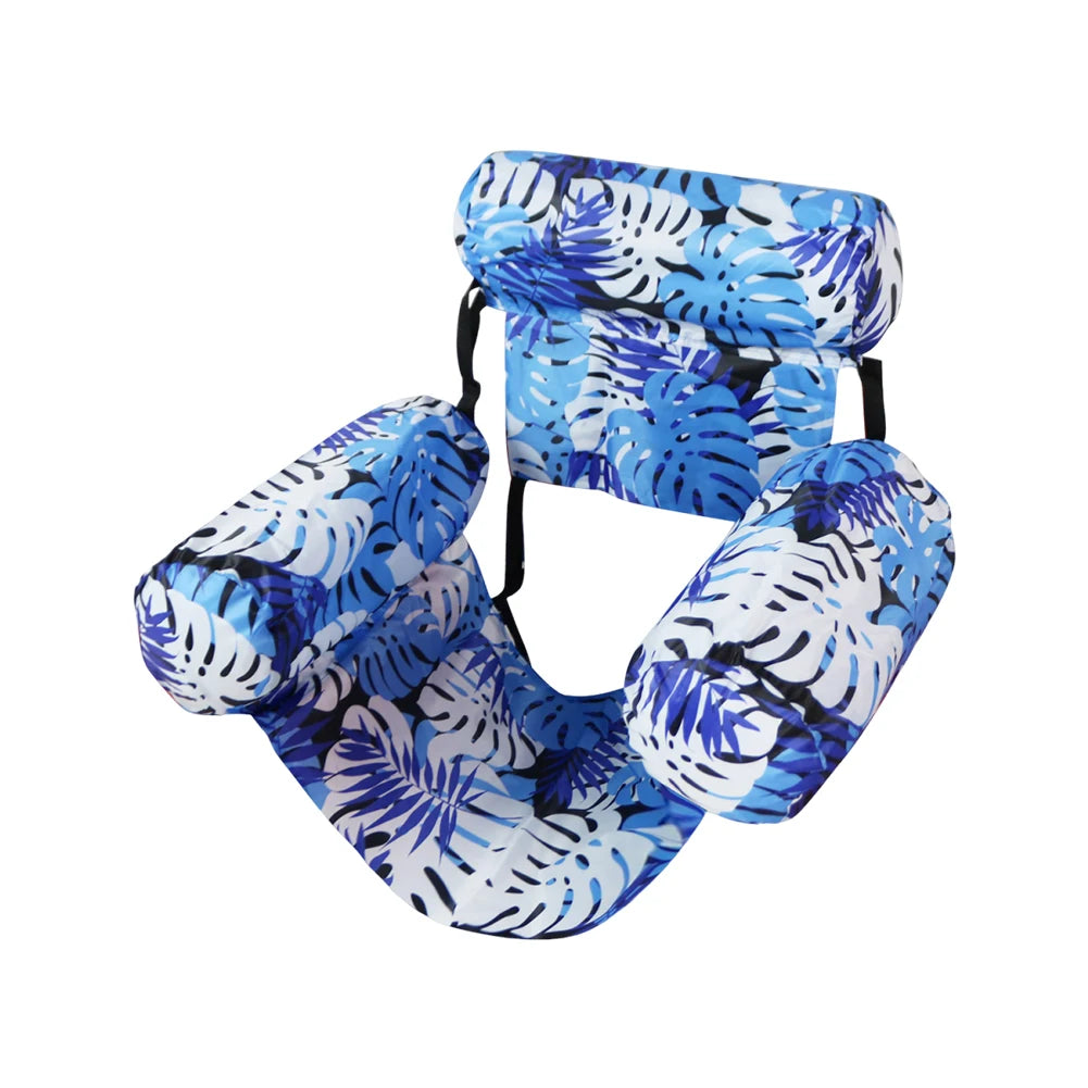 APWIKOGER Inflatable Pool Lounger Chair With Arm and Backrest