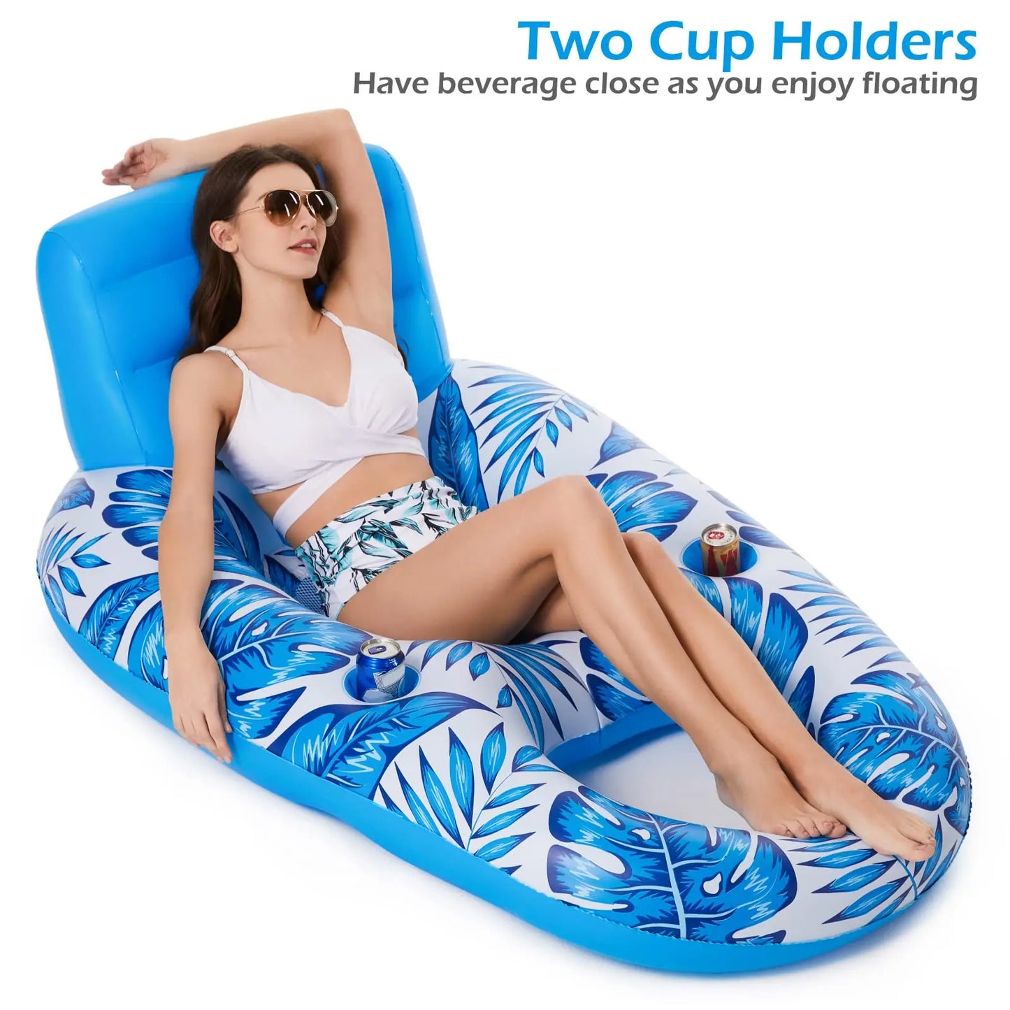 Inflatable Pool Float Lounger For Adults For Swimming Pools And Lakes