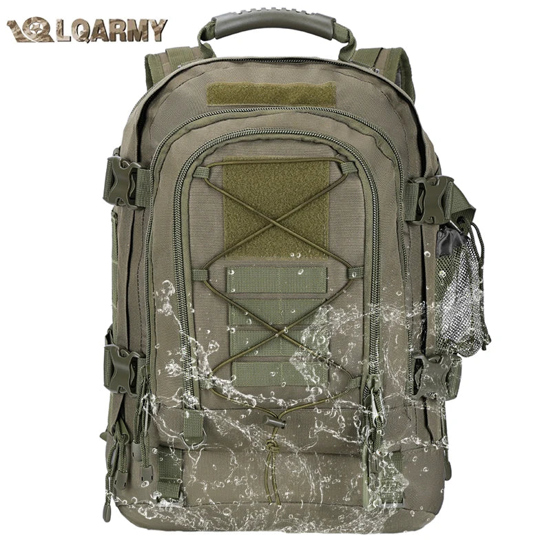 LQARMY Unisex Tactical Backpack Molle 3 Day Assault Rucksack