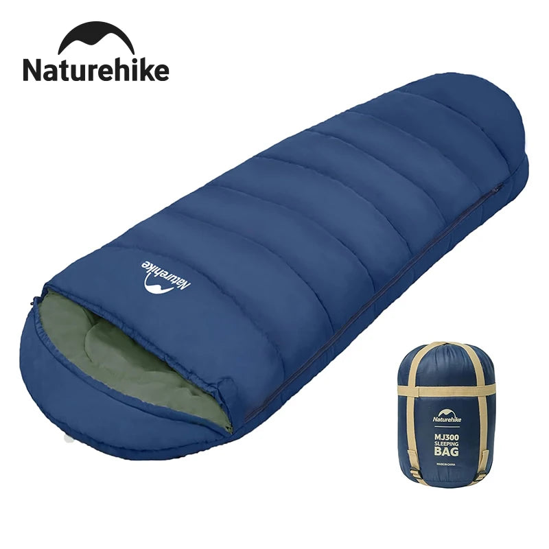 Naturehike Mummy Sleeping Bags MJ300/MJ600 Cotton Camping Adults Sleeping Bag Ultra Winter Warm Mummy Sleeping Bag Indoor