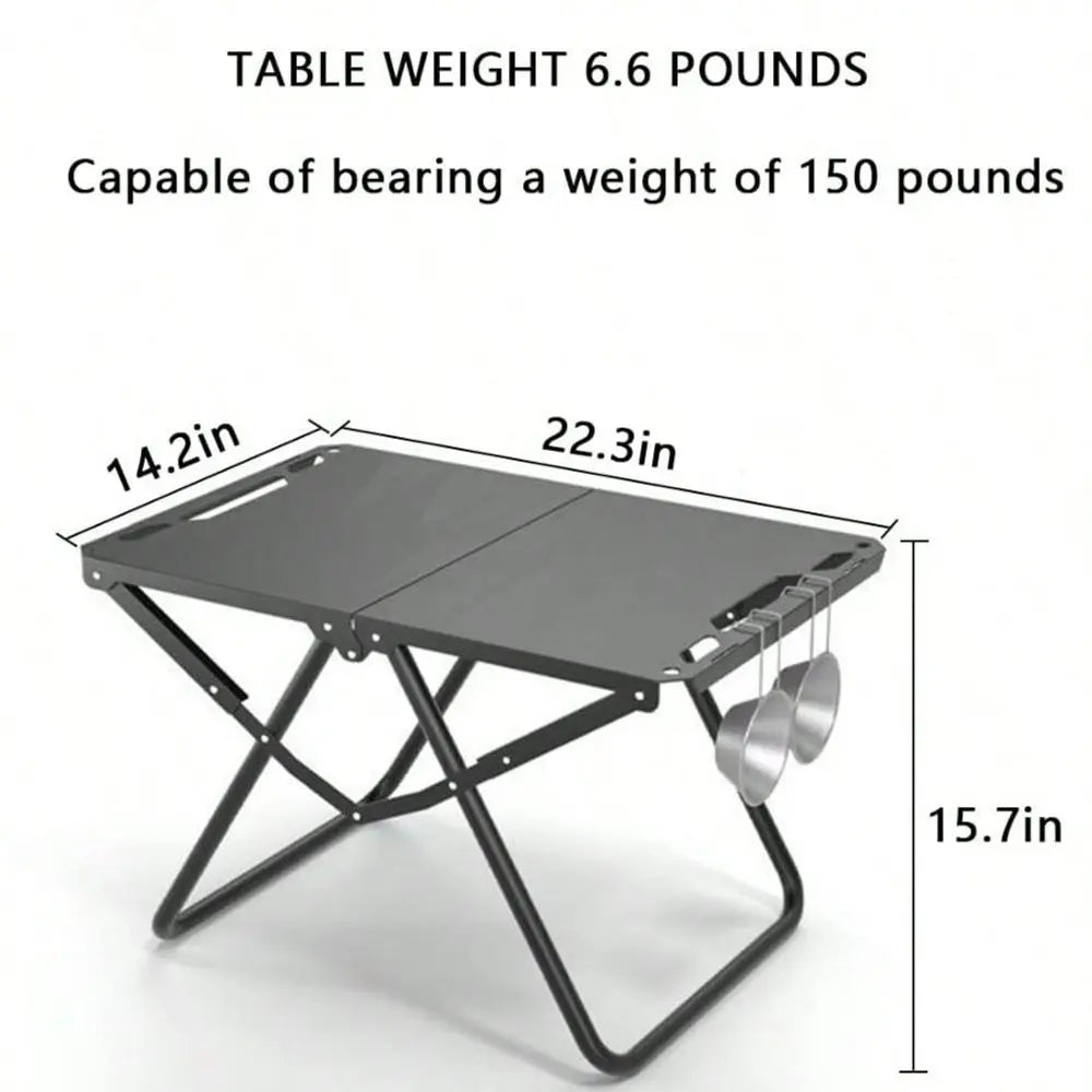 Portable Folding Camping Table Iron Picnic Table For Outdoor Use