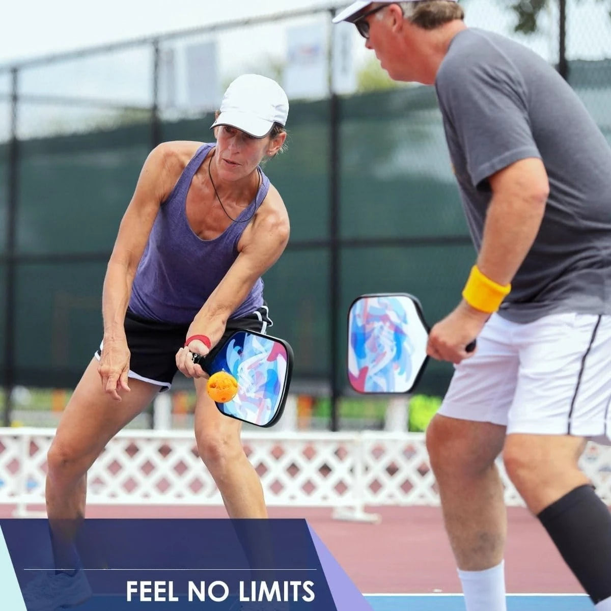 Lightweight Fiberglass Pickleball Paddle Set With Carry Bag