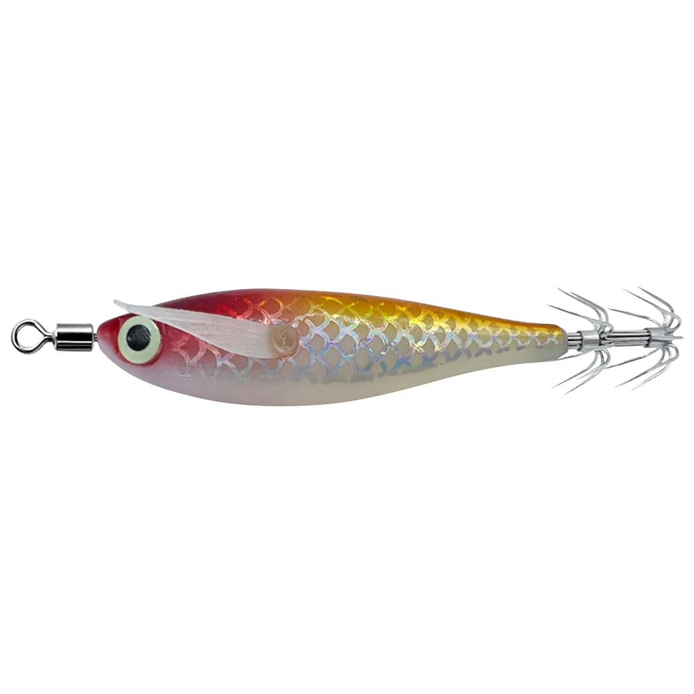 Luminous Squid Lure With 3D Eyes Glow In The Darkness