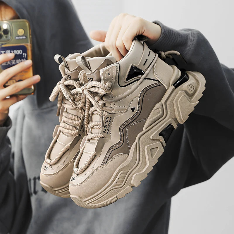 Men's Casual Breathable Sports Shoes With Mid-Cut Support