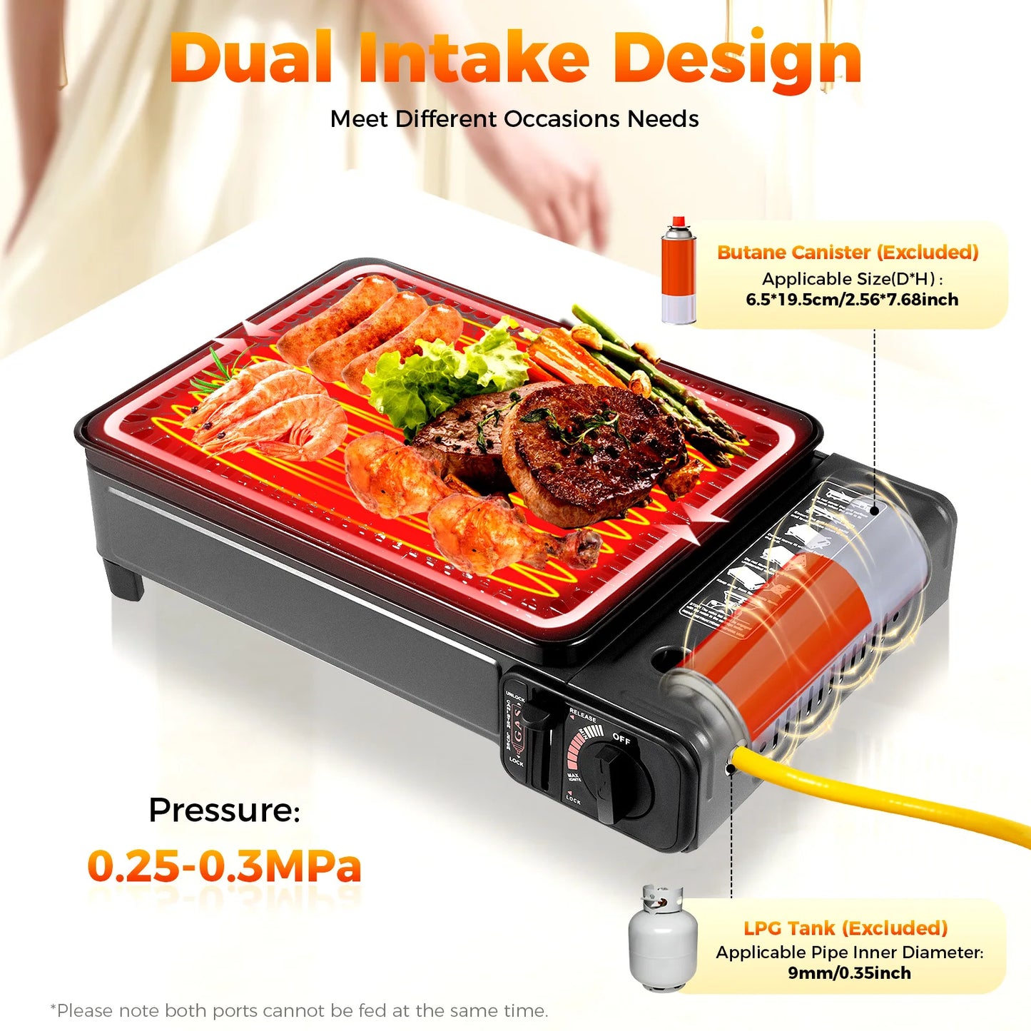 NONED Portable Camping Gas Stove With Ignition