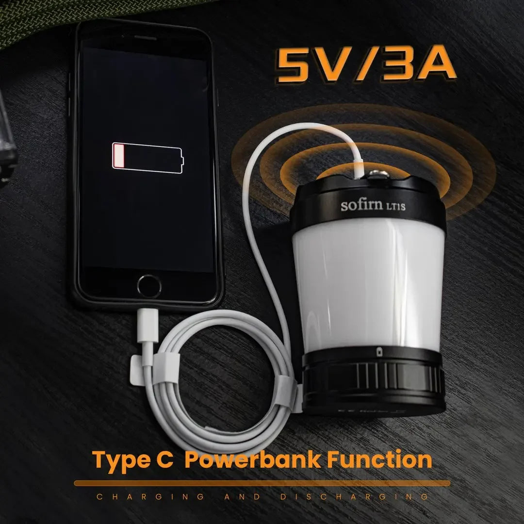 Sofirn LT1S Camping Lantern USB C Rechargeable 21700 Torch