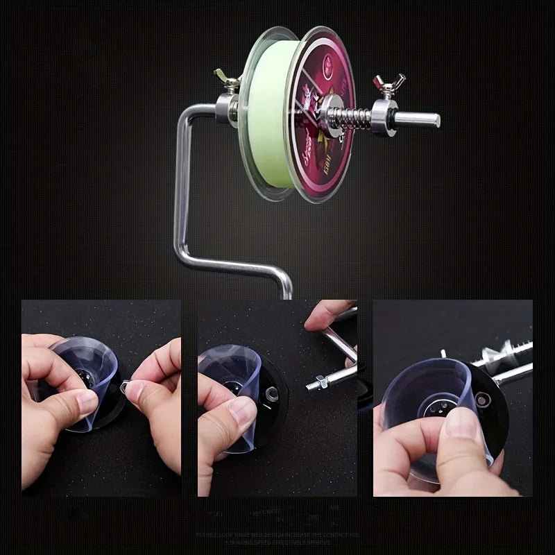 Aluminum Alloy Fishing Line Winding Machine Outdoor Use