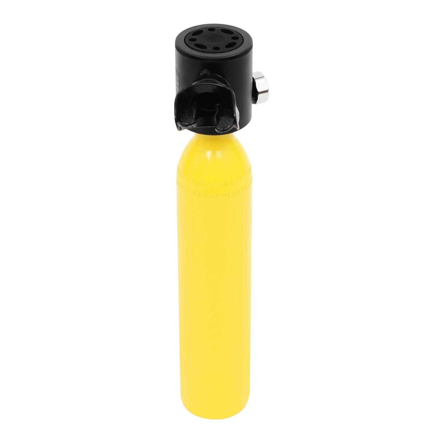 0.5L Mini Scuba Tank Diving Air Tank, Portable Underwater Breathing Apparatus for Shallow Snorkeling, Water Rescue,  with Manual Pump, Emergency Backup, Anti-Drop Strap