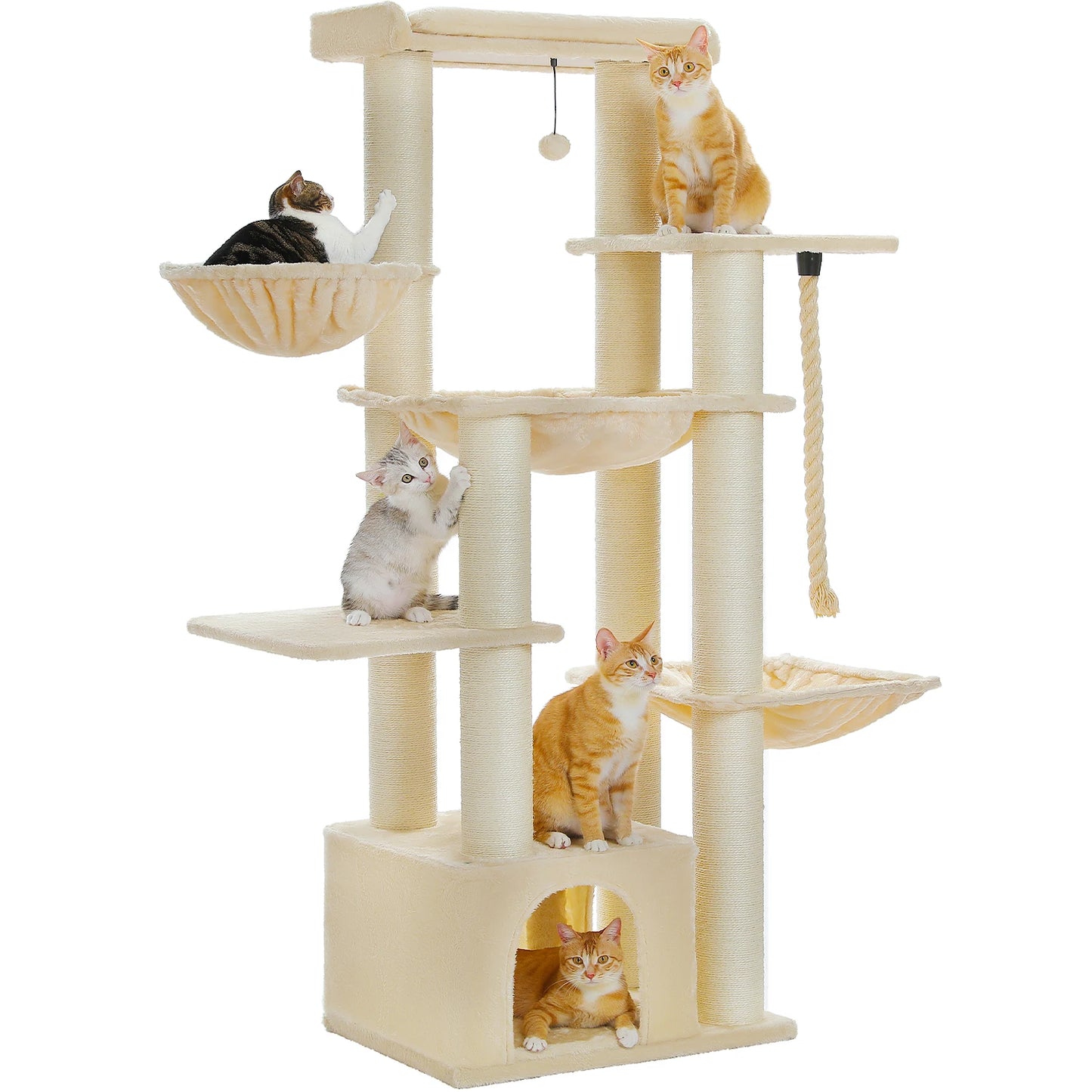 Pawz Road Large Robust Cat Tree Tower With Hammock