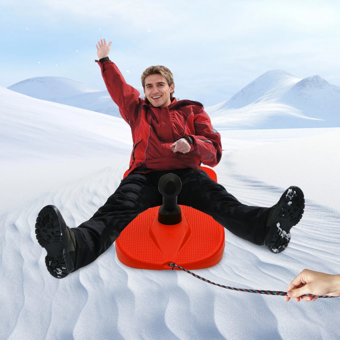 Outdoor Sled Snowboard For Kids Load Capacity 165 Lbs