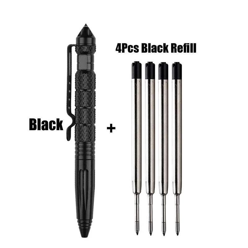 Portable Tactical Pen Self Defense Aviation Aluminum Glass Breaker Multitool