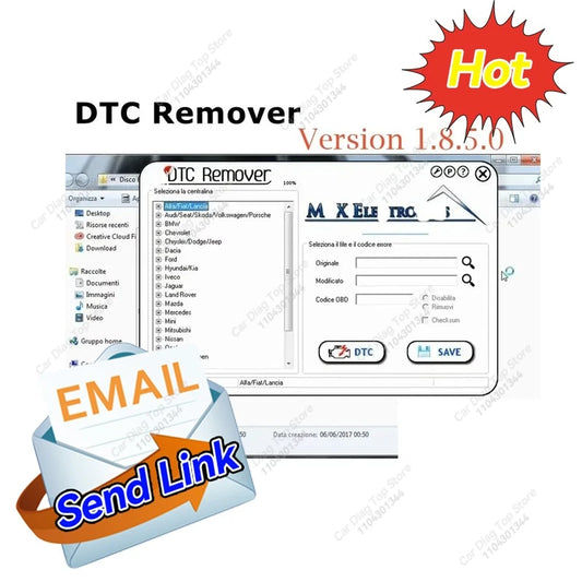 DTC Remover KESS KTAG FGTECH OBD2 Software MTX DTC Remover 1.8.5.0 With Keygen Extra ECU Tuning SW Software ECU Fault