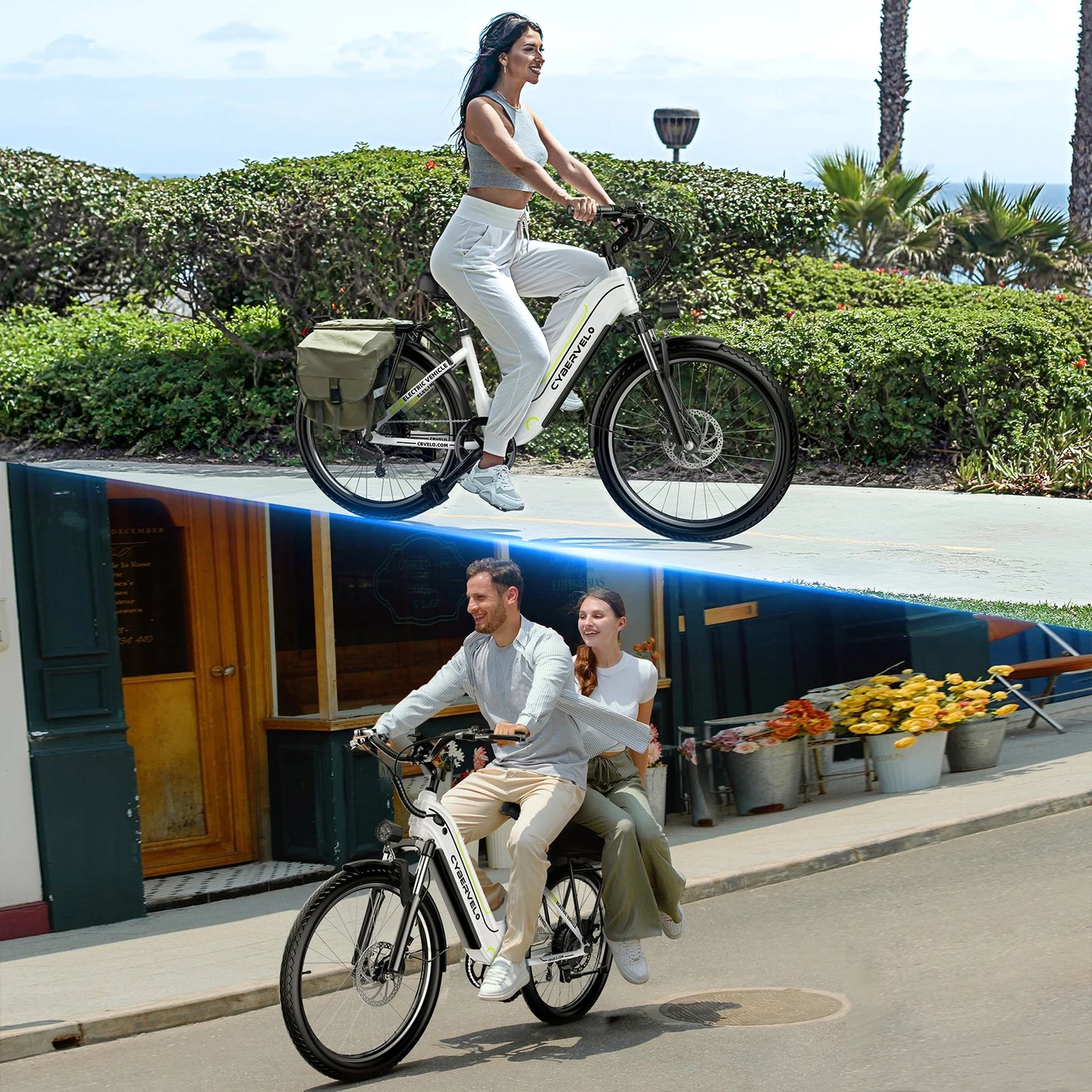 CYBERVELO EK7 Electric Bike 1000W Peak 48V 25Ah Detachable Battery