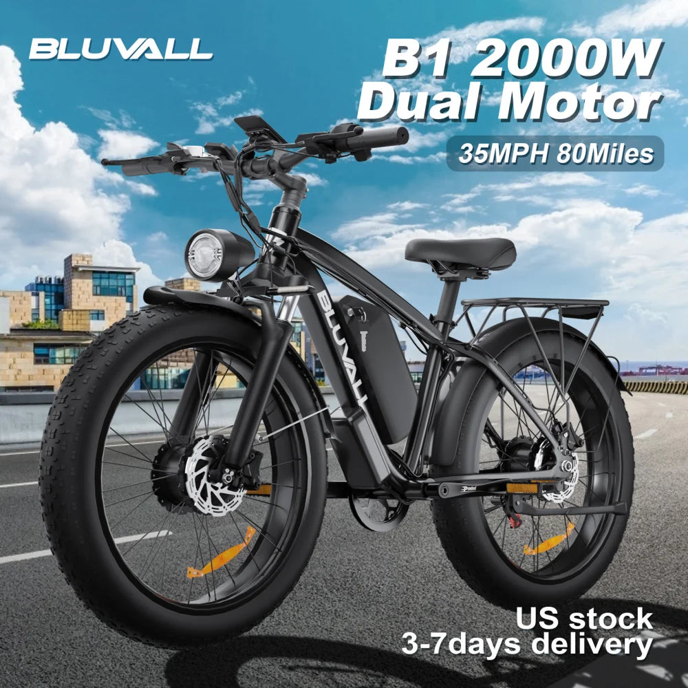 Moobelo M1 2000W Dual-Motor Fat Tire Electric Bicycle
